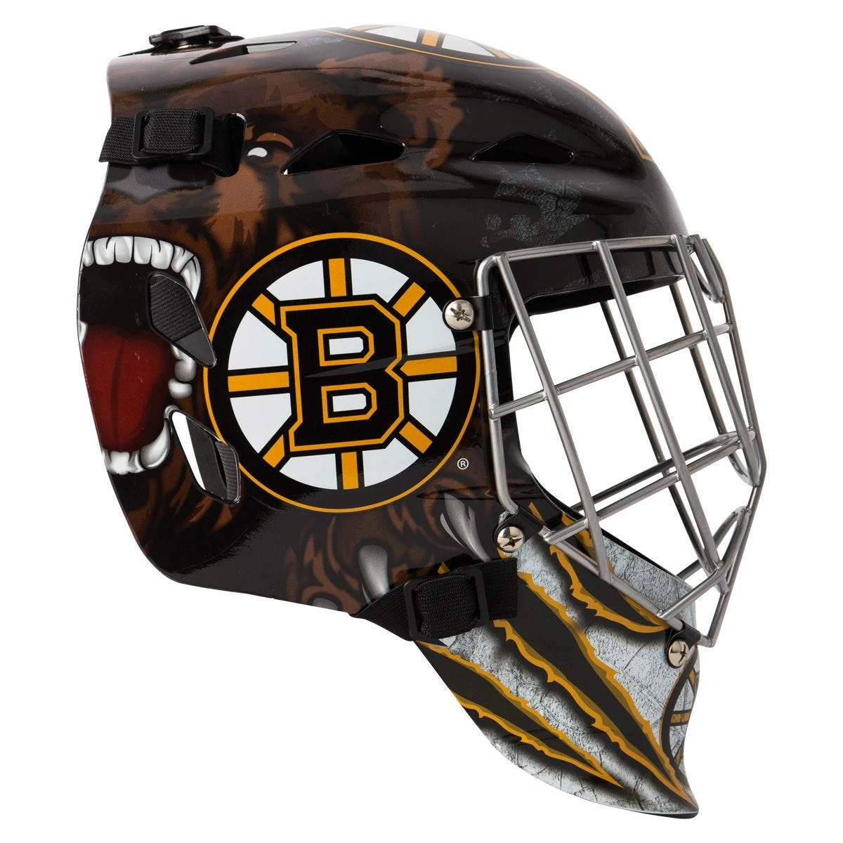 Franklin GFM 1500 Boston Bruins Goalie Face Mask 4 Franklin GFM 1500 Boston Bruins Goalie Face Mask - Image 2
