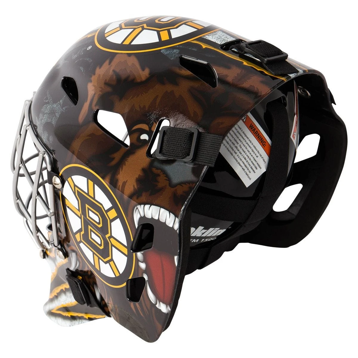 Franklin GFM 1500 Boston Bruins Goalie Face Mask 6 Franklin GFM 1500 Boston Bruins Goalie Face Mask - Image 4