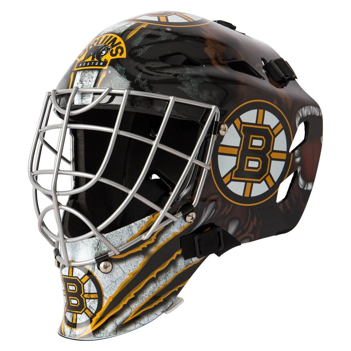 Franklin GFM 1500 Boston Bruins Goalie Face Mask 3 Franklin GFM 1500 Boston Bruins Goalie Face Mask