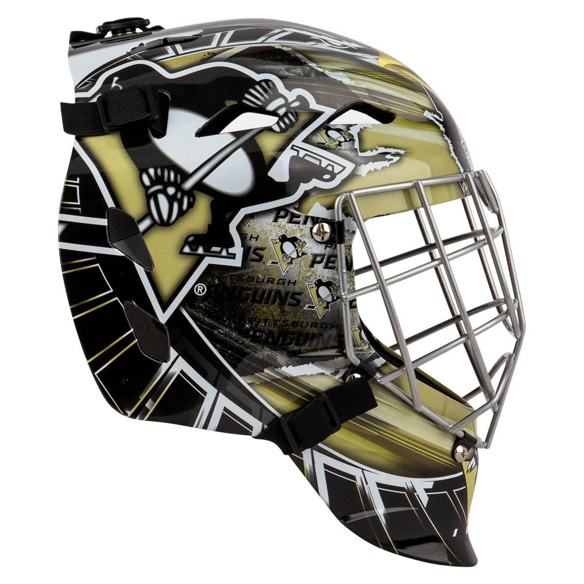 Franklin GFM 1500 Pittsburgh Penguins Goalie Face Mask 4 Franklin GFM 1500 Pittsburgh Penguins Goalie Face Mask - Image 2