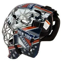 Franklin GFM 1500 New York Rangers Goalie Face Mask -Hockey Specialty Store 025725426621 inset4