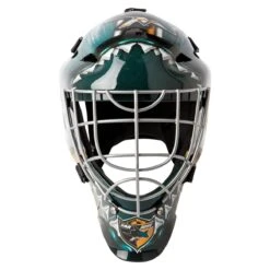 Franklin GFM 1500 San Jose Sharks Goalie Face Mask 10 Franklin GFM 1500 San Jose Sharks Goalie Face Mask -Hockey Specialty Store 025725426669 inset3