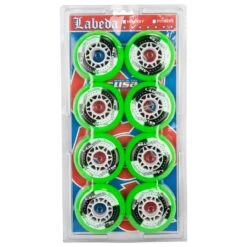 Labeda Shooter 83A Roller Hockey Wheel - Green - 8 Pack -Hockey Specialty Store 1404555