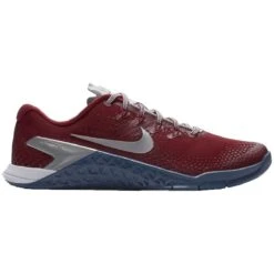 Nike Metcon 4 Women's Premium Training Shoes - Gym Red/Metallic Silver/Gym Blue/White -Hockey Specialty Store 883212767950