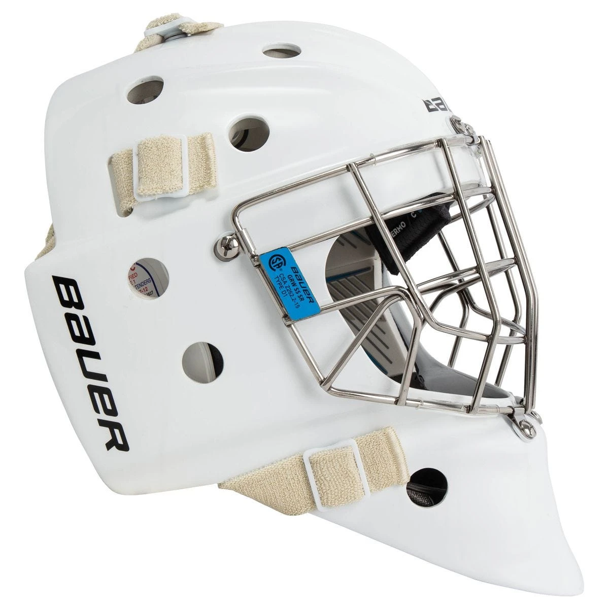 Bauer 950 Senior Certified Straight Bar Goalie Mask 4 Bauer 950 Senior Certified Straight Bar Goalie Mask - Image 2