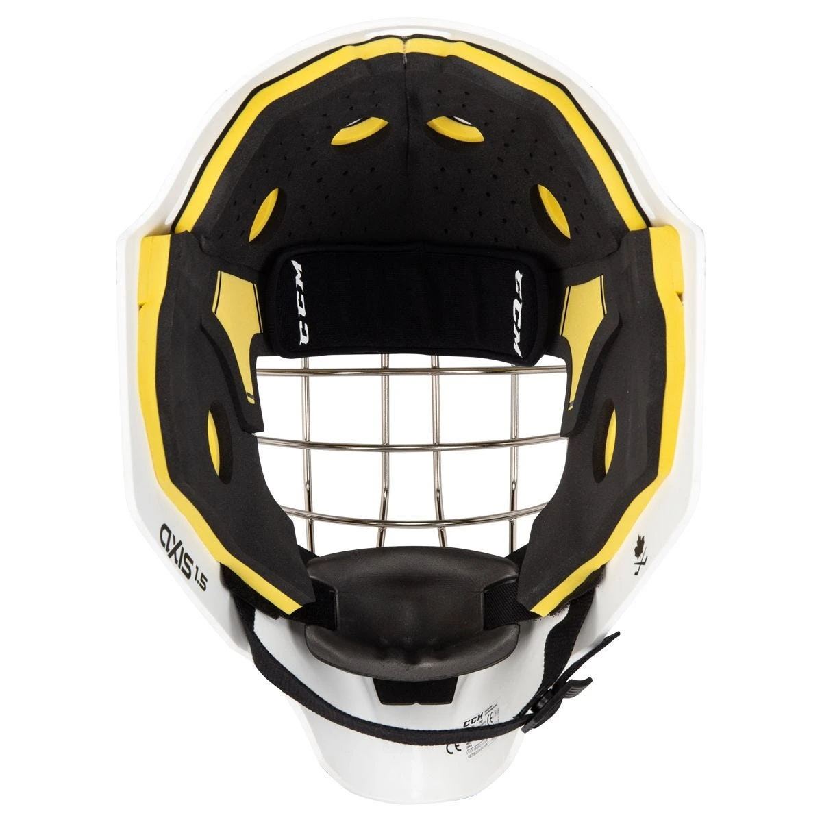 CCM Axis A1.5 Senior Certified Straight Bar Goalie Mask - Team 8 CCM Axis A1.5 Senior Certified Straight Bar Goalie Mask - Team - Image 6