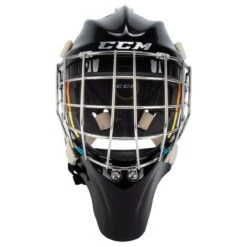 CCM Axis Pro Senior Certified Straight Bar Goalie Mask -Hockey Specialty Store ccm goalie mask axis pro cert straight bar sr inset2