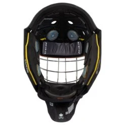 CCM Axis Pro Senior Certified Straight Bar Goalie Mask -Hockey Specialty Store ccm goalie mask axis pro cert straight bar sr inset5