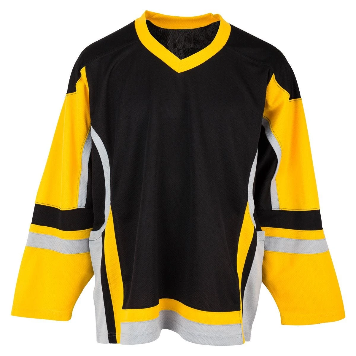 Stadium Adult Hockey Jersey - Black/Gold/Gray 3 Stadium Adult Hockey Jersey - Black/Gold/Gray