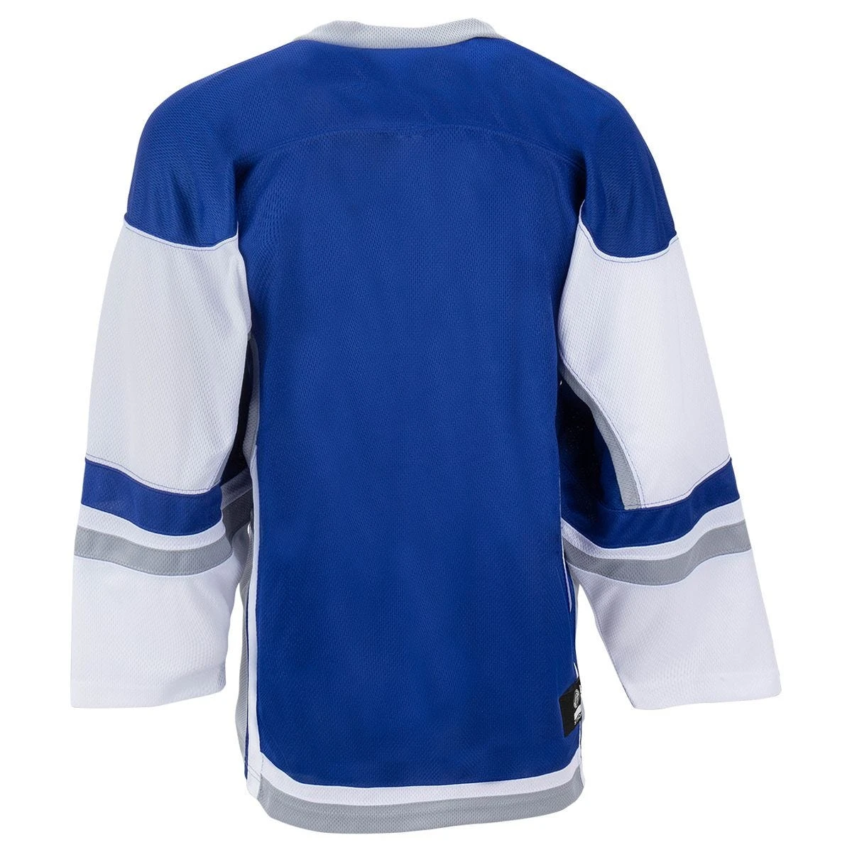 Stadium Adult Hockey Jersey - Royal/White/Gray 4 Stadium Adult Hockey Jersey - Royal/White/Gray - Image 2