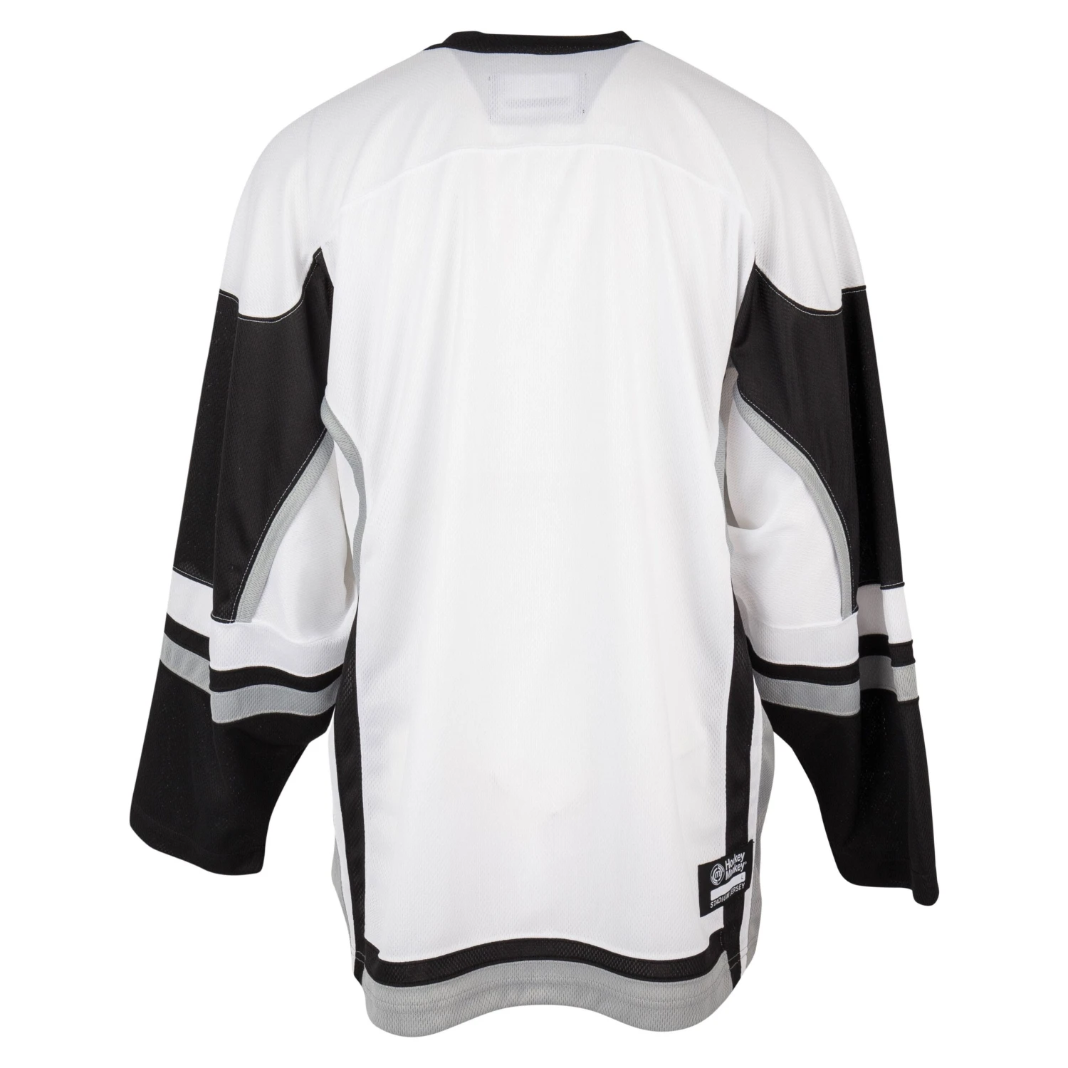 Stadium Youth Hockey Jersey - White/Black/Gray 3 Stadium Youth Hockey Jersey - White/Black/Gray