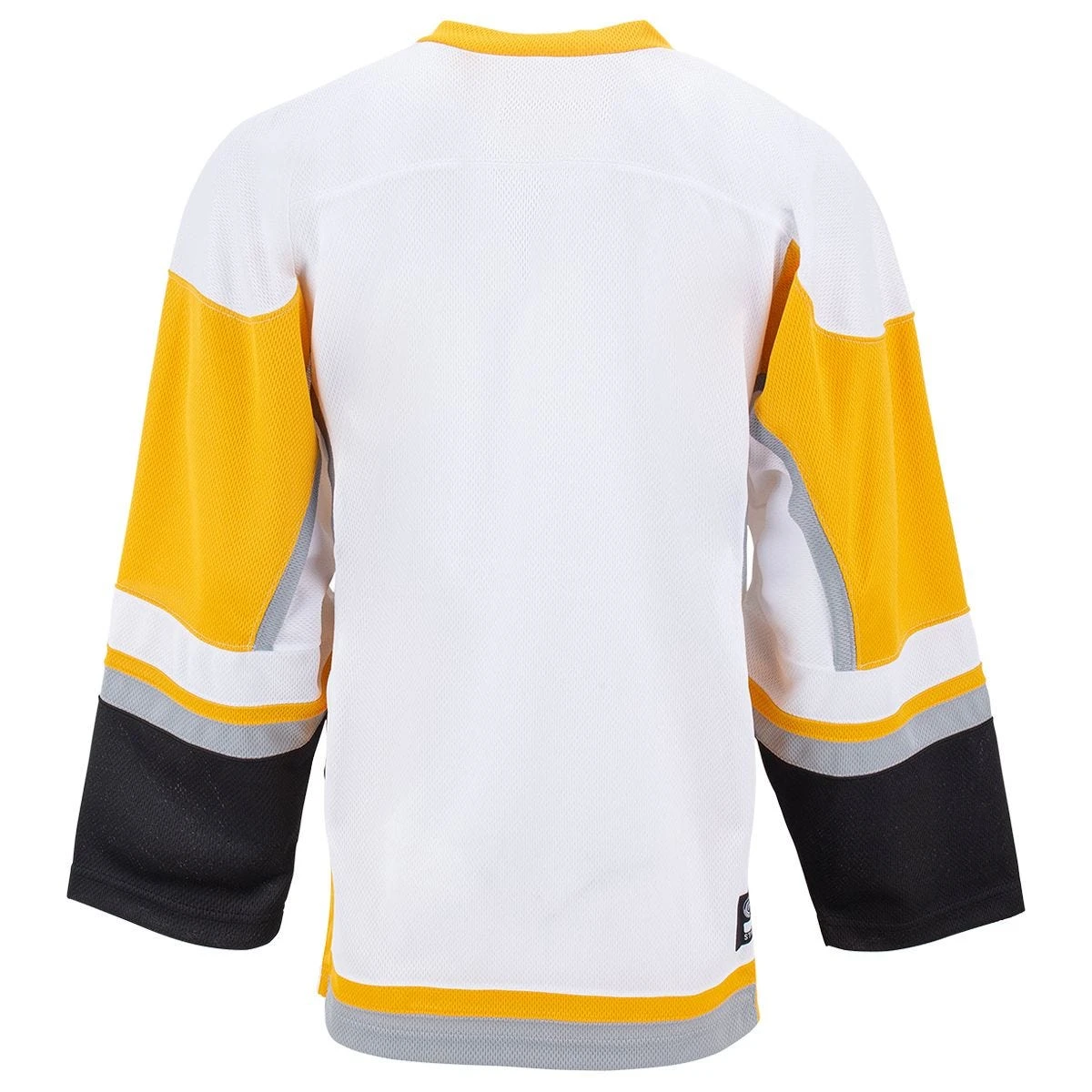 Stadium Youth Hockey Jersey - White/Gold/Gray 4 Stadium Youth Hockey Jersey - White/Gold/Gray - Image 2
