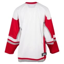 Stadium Adult Hockey Jersey - White/Red/Gray