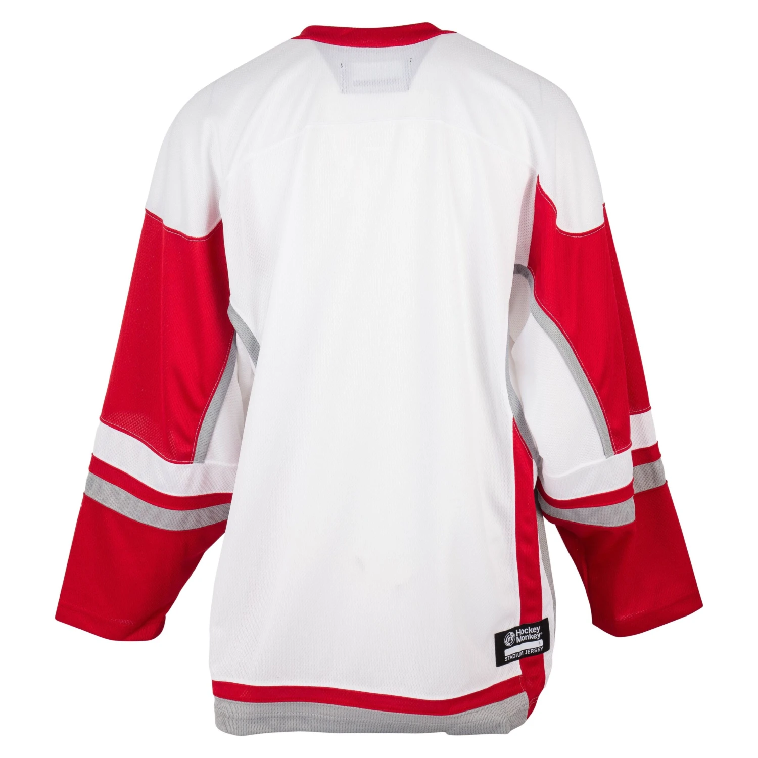 Stadium Adult Hockey Jersey - White/Red/Gray 3 Stadium Adult Hockey Jersey - White/Red/Gray