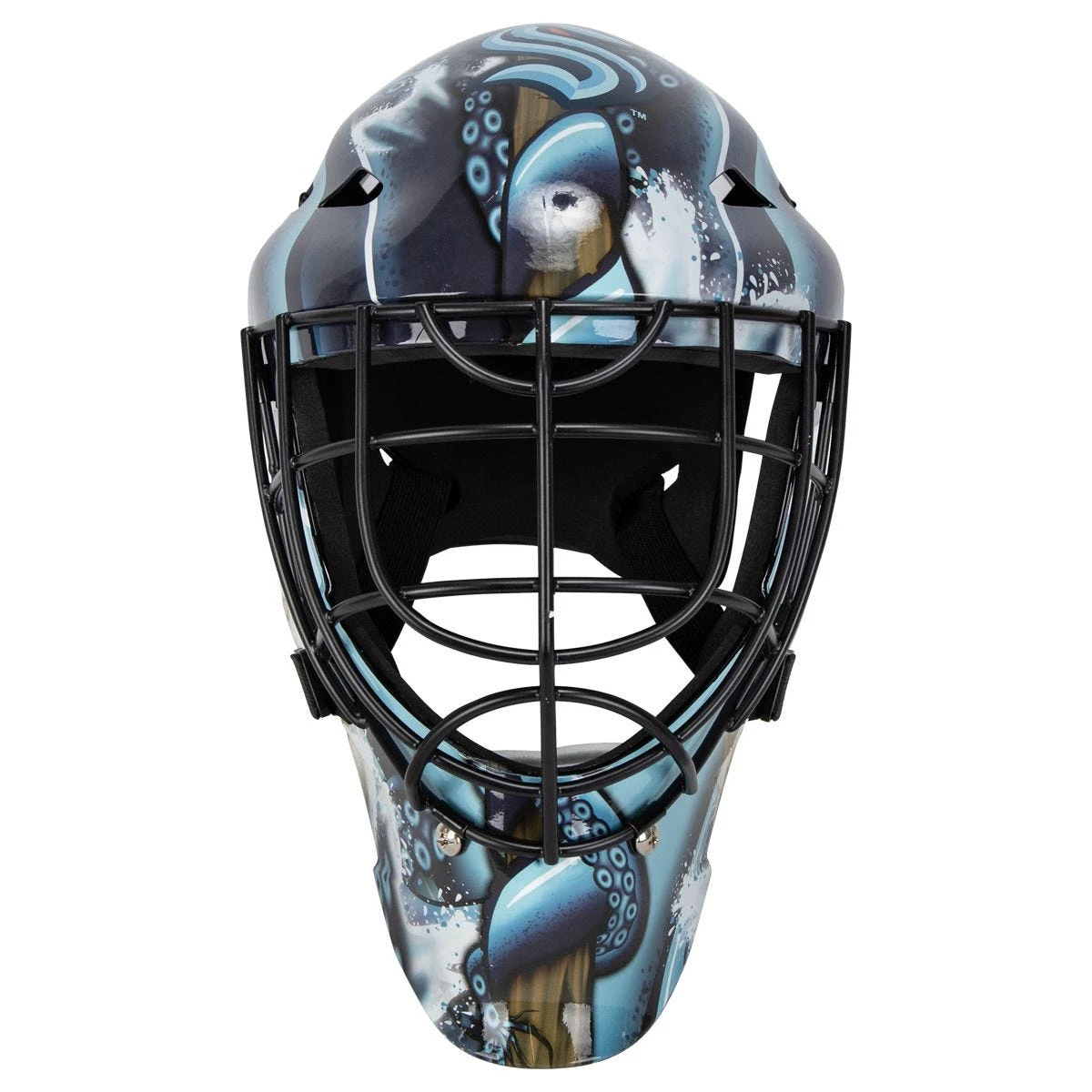Seattle Kraken Franklin GFM 1500 Goalie Face Mask 5 Seattle Kraken Franklin GFM 1500 Goalie Face Mask - Image 3