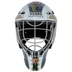 Vegas Golden Knights Franklin GFM 1500 Goalie Face Mask -Hockey Specialty Store franklin hockey street goalie mask gfn 1500 vgk inset3