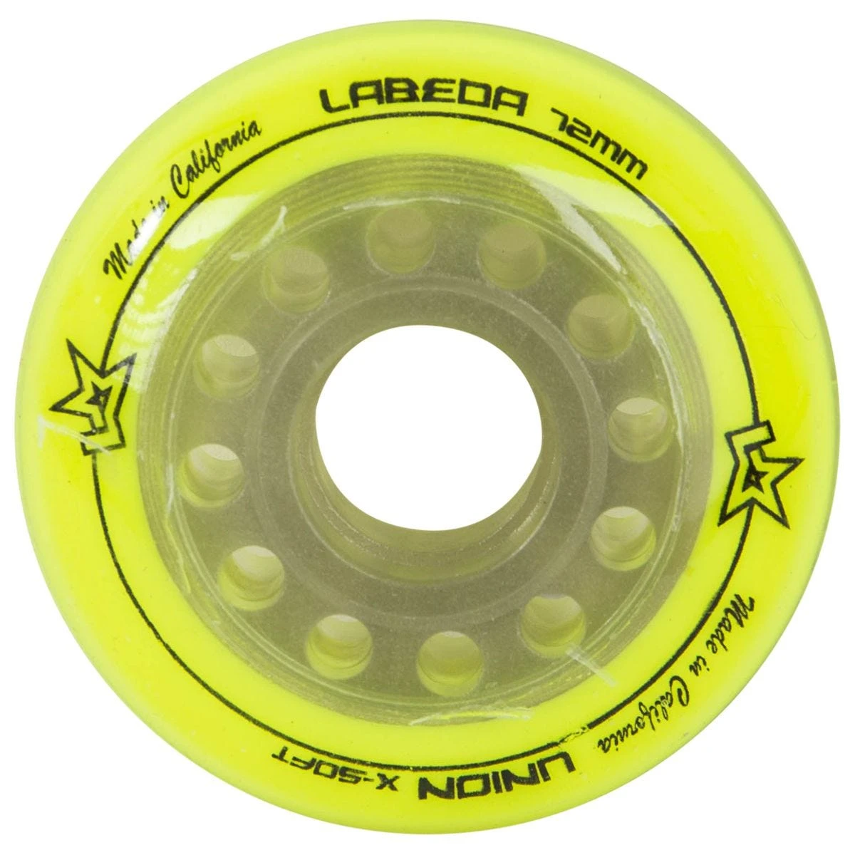 Labeda Union X-Soft 74A Roller Hockey Wheel - Yellow - 4 Pack 6 Labeda Union X-Soft 74A Roller Hockey Wheel - Yellow - 4 Pack - Image 4