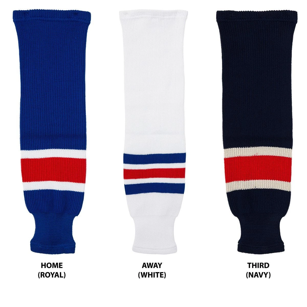 New York Rangers MonkeySports Knit Hockey Socks 3 New York Rangers MonkeySports Knit Hockey Socks