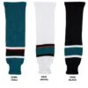 San Jose Sharks MonkeySports Knit Hockey Socks -Hockey Specialty Store monkeysports hockey sock knit sjs