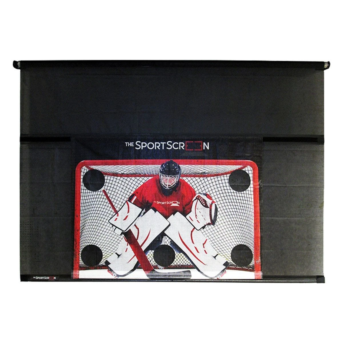 The SportScreen 10ft Manual Screen W/ Detachable Hockey Target 3 The SportScreen 10ft Manual Screen W/ Detachable Hockey Target